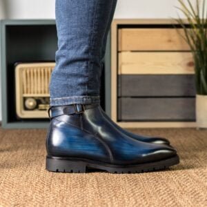 Denim Patina Jodhpur Ankle Boot - Image 5