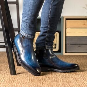 Denim Patina Jodhpur Ankle Boot - Image 6