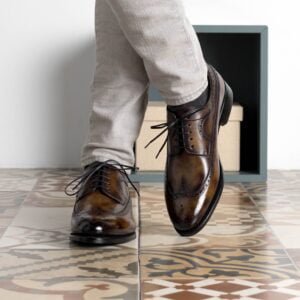 Tobacco Patina Longwing Blucher Fast Lane - Image 6