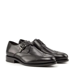 Classic Black Box Calf Single Monk - Image 2