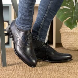 Full Brogue Fast Lane Navy Calf