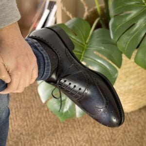 Full Brogue Fast Lane Navy Calf - Image 5