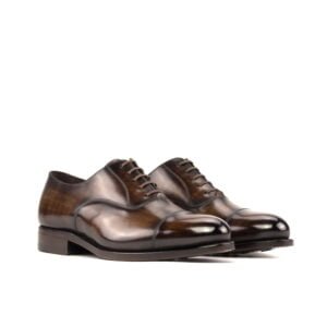 Oxford Fast Lane Brown Patina Shoe - Image 2
