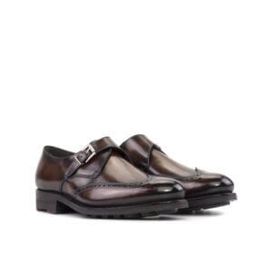 Single Monk Fast Lane Brown Patina - Image 2