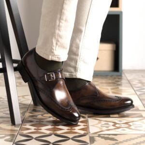 Single Monk Fast Lane Brown Patina - Image 6