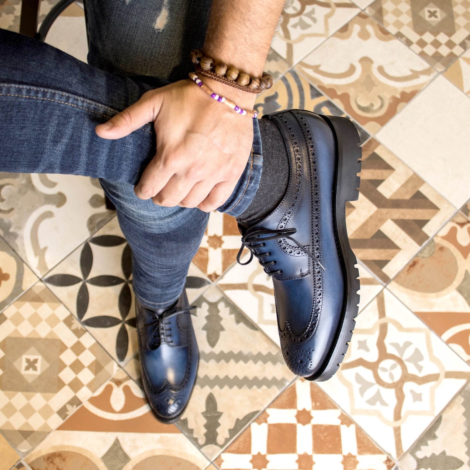 Longwing Blucher Fast Lane Black Sole