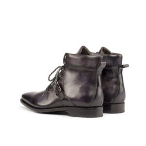 Elegant Aubergine Patina Hiking Boot - Image 3
