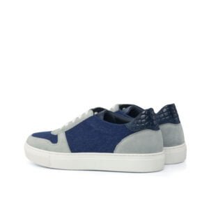 Women's Trainer Jeans Grey Croco Casual - Image 3