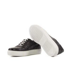 Women's Trainer Black Croco Casual Classic - Image 4
