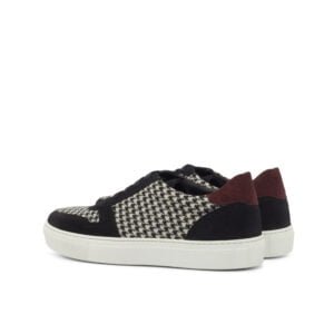 Women's Trainer Houndstooth Suede Casual Chic - Image 3