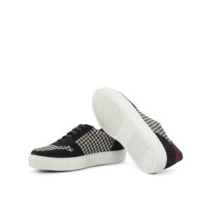 Women's Trainer Houndstooth Suede Casual Chic - Image 4