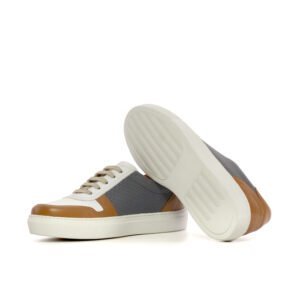 Women's Trainer Casual Orange Leather Comfort - Image 4