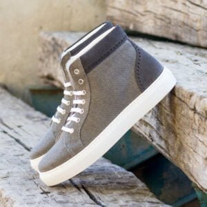 Women's High Top Grey Suede Casual
