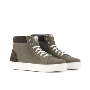 Women's High Top Grey Suede Casual - Image 2