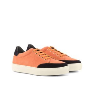 Women's Tennis Orange Linen Suede Casual - Image 2