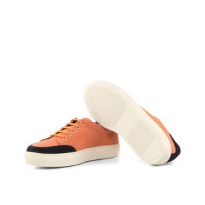 Women's Tennis Orange Linen Suede Casual - Image 4